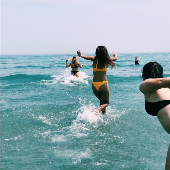 yellow tie bikini! - Picture 2 of 2